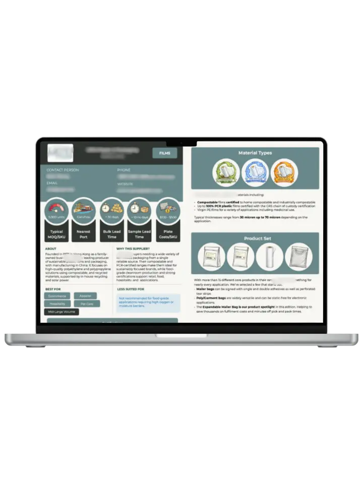 Interior page of the Expandable Mailer Bag Product Spotlight guide